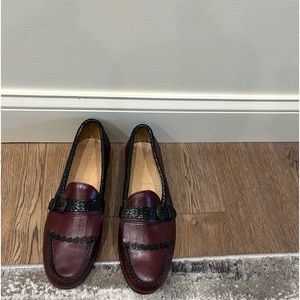 Allen Edmonds Maroon/Black 10.5D loafers